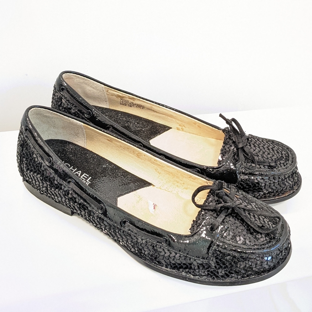 Michael kors leather and sequin loafers - Picture 15 of 16